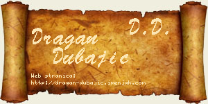 Dragan Dubajić vizit kartica